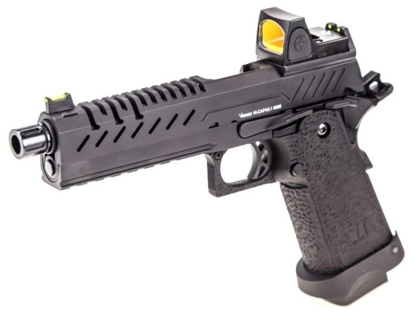 Airsoft pištoľ Vorsk Hi-Capa 5.1 GBB gas čierna + BDS kolimátor Airsoft pištoľ Vorsk Hi-Capa 5.1 GBB gas čierna + BDS kolimátor