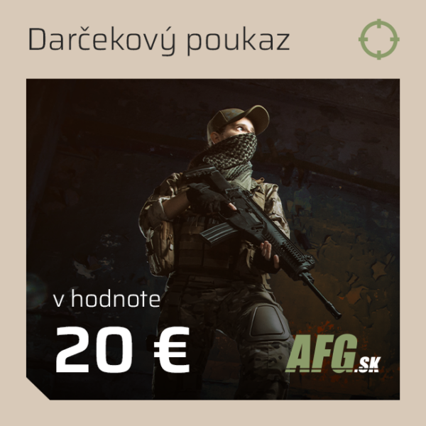 Darčeková poukážka Afg.sk v hodnote 20 EUR Darčeková poukážka Afg.sk v hodnote 20 EUR