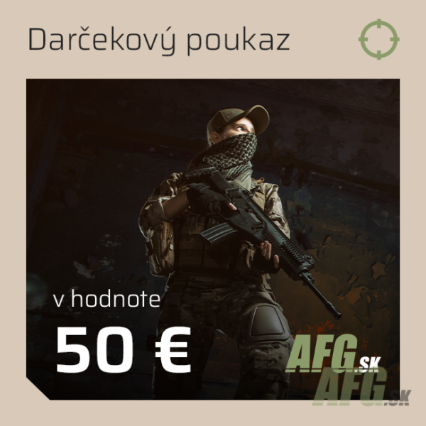 Darčeková poukážka Afg.sk v hodnote 50 EUR Darčeková poukážka Afg.sk v hodnote 50 EUR