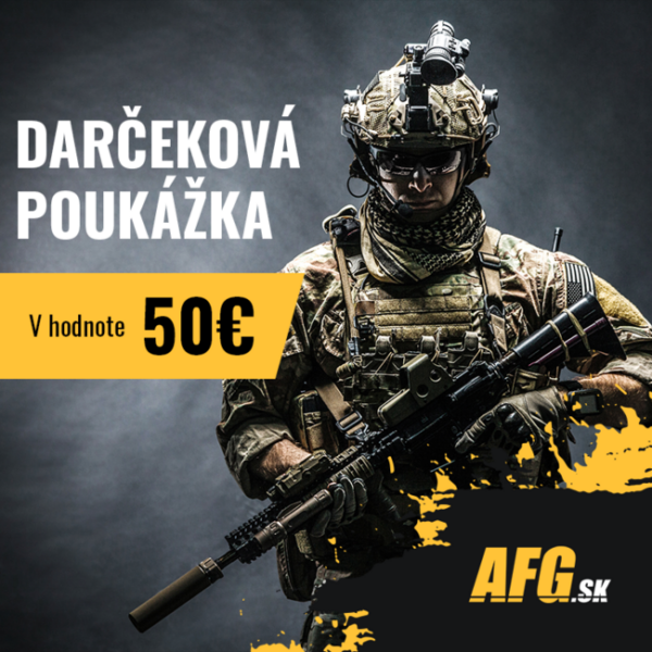 Darčeková poukážka Afg.sk v hodnote 50 EUR Darčeková poukážka Afg.sk v hodnote 50 EUR