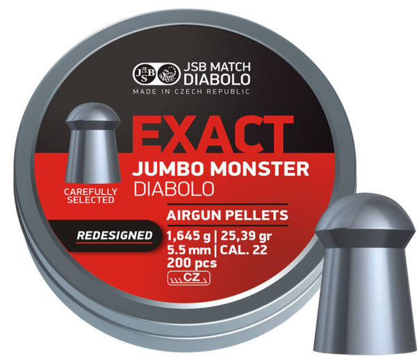 Diabolo JSB Exact Jumbo Monster Redesigned, kal. 5,52 mm, 200 ks