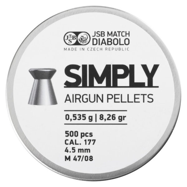 diabolo-jsb-simply-0535-g-kal.45-mm-500-ks-5403-b665 Diabolo JSB Simply 0,535 g, kal. 4,5 mm, 500 ks