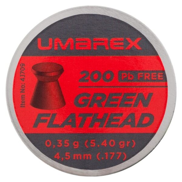 Diabolo Umarex Green Flathead Pb Free kal. 4 Diabolo Umarex Green Flathead Pb Free kal. 4