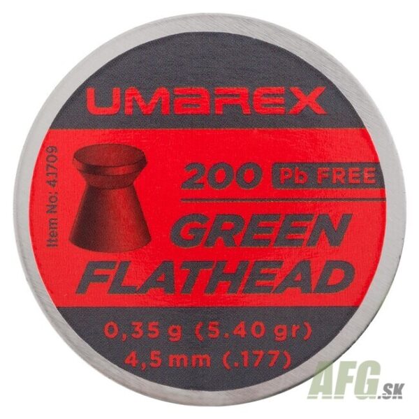 Diabolo Umarex Green Flathead Pb Free kal. 4 Diabolo Umarex Green Flathead Pb Free kal. 4