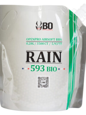 Guľôčky BB 6 mm, B.O. Rain 0,28 g, 3500 ks BIO