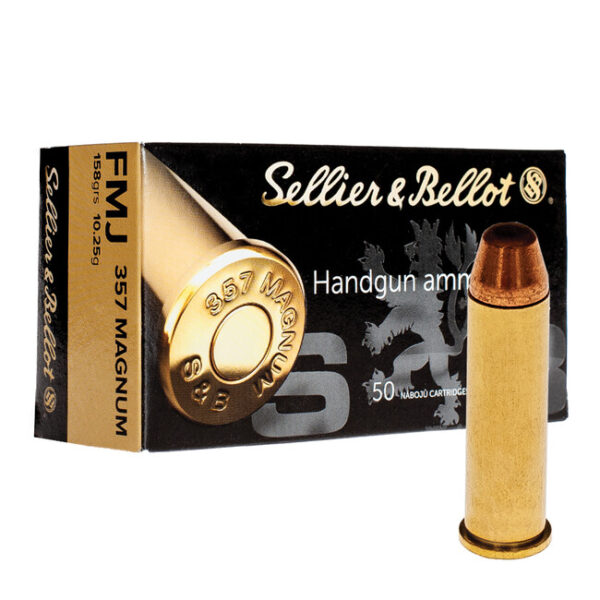 Guľový náboj Sellier & Bellot 357 Mag. FMJ 10 Guľový náboj Sellier & Bellot 357 Mag. FMJ 10