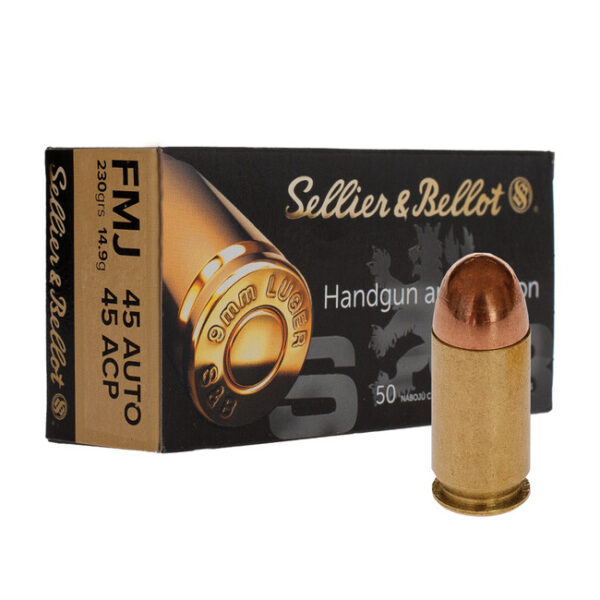 Guľový náboj Sellier & Bellot 45 Auto FMJ 14 Guľový náboj Sellier & Bellot 45 Auto FMJ 14