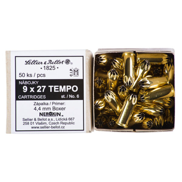 Jatočný náboj 9 x 27 mm TEMPO st.6