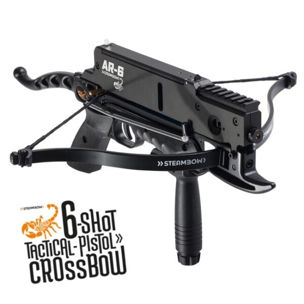 Kuša pištoľová Steambow AR-6 Stinger, kovový zásobník