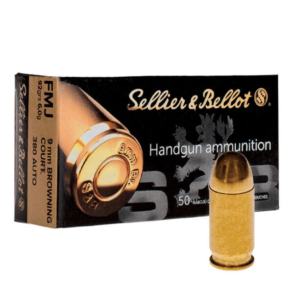 Náboj guľový Sellier & Bellot 9 Browning FMJ 6 g / 50 ks Náboj guľový Sellier & Bellot 9 Browning FMJ 6 g / 50 ks