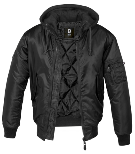 Pánska bunda Brandit MA1 Sweat Hooded Bomber