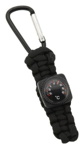 Paracord prívesok s teplomerom Paracord prívesok s teplomerom