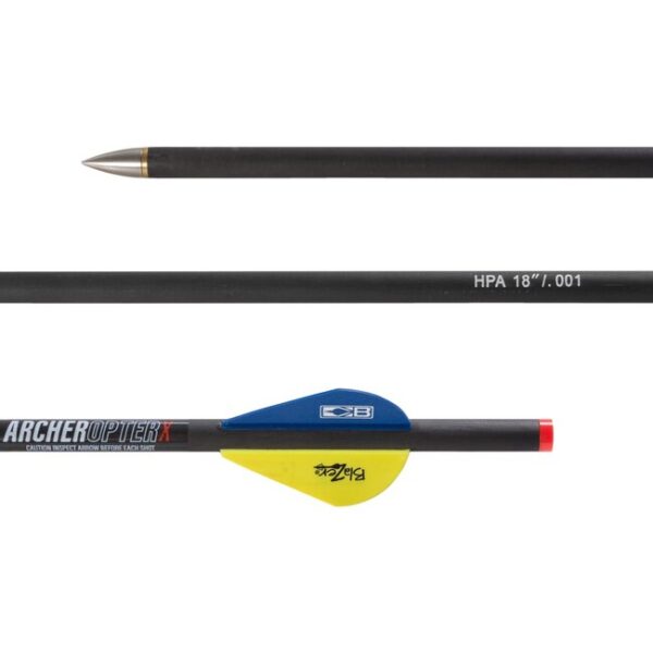 Šíp karbónový 18"/.001 Archer OpterX w / Tophead-Field hrot Šíp karbónový 18"/.001 Archer OpterX w / Tophead-Field hrot